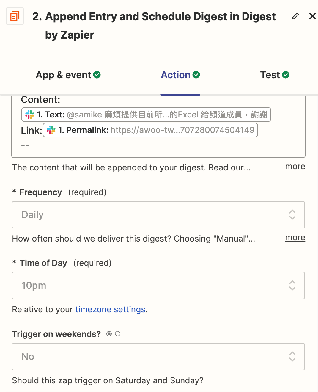zapier - digest setting p.2