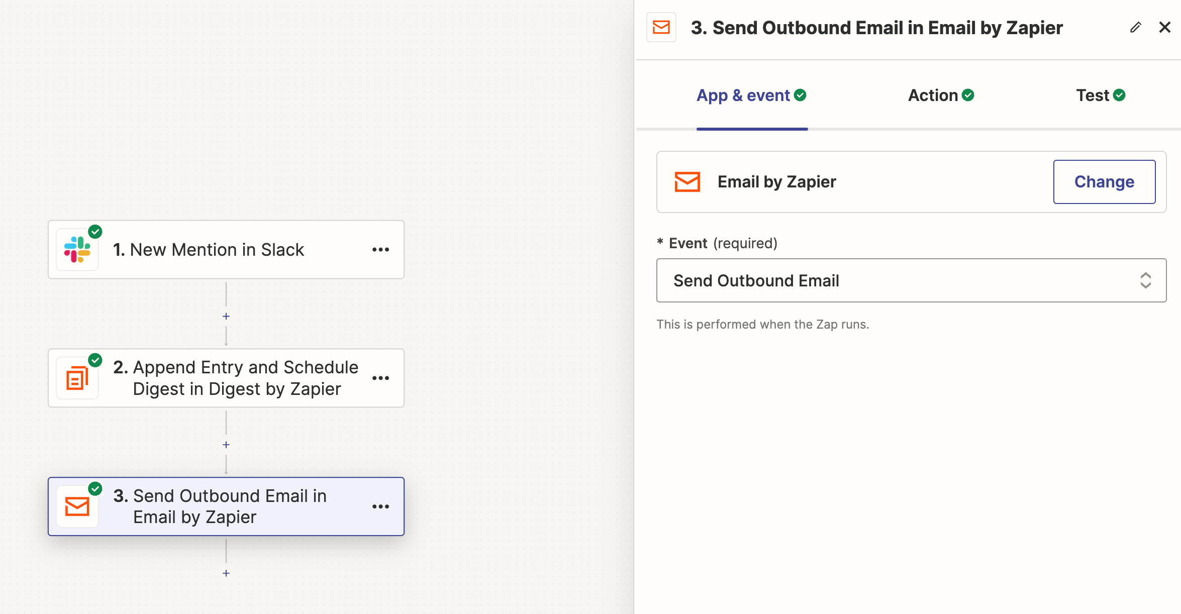 zapier - Send Outbound Email