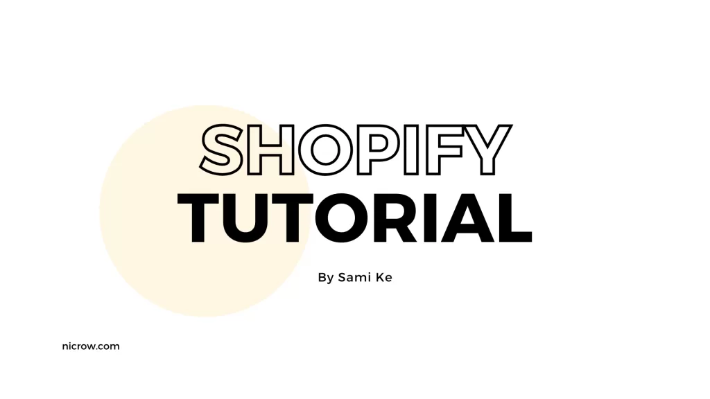 shopify tutorial